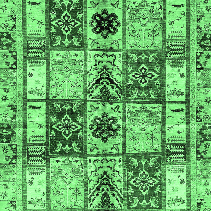 Abstract Emerald Green Modern Rug, abs680emgrn