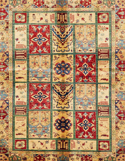Abstract Sienna Brown Modern Rug, abs680