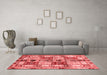 Modern Red Washable Rugs