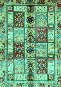 Abstract Turquoise Modern Rug, abs680turq