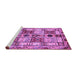 Sideview of Machine Washable Abstract Purple Modern Area Rugs, wshabs680pur