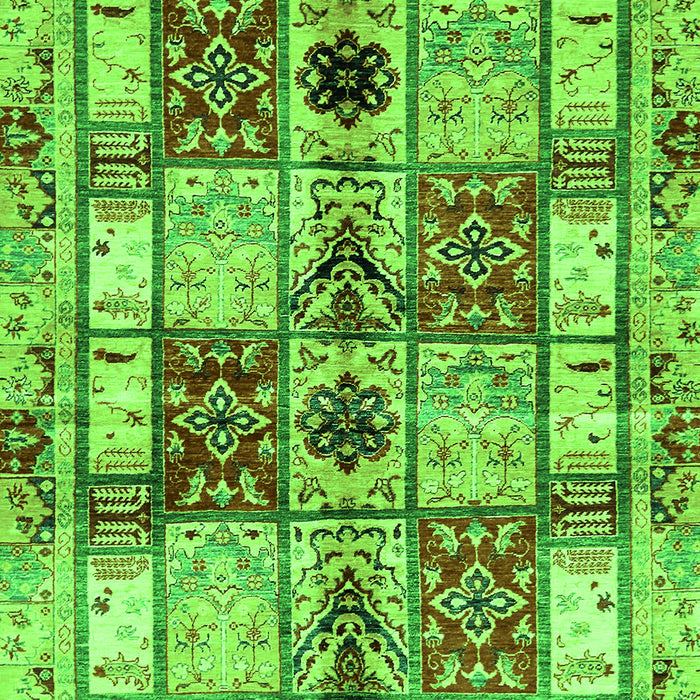 Abstract Green Modern Rug, abs680grn