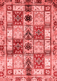 Abstract Red Modern Rug, abs680red