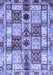 Abstract Blue Modern Rug, abs680blu