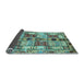 Sideview of Abstract Light Blue Modern Rug, abs680lblu