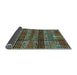 Sideview of Abstract Light Blue Modern Rug, abs681lblu