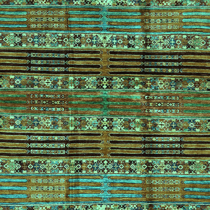 Machine Washable Abstract Turquoise Modern Area Rugs, wshabs681turq
