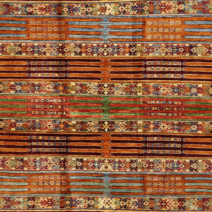 Abstract Red Modern Rug, abs681