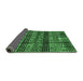 Sideview of Abstract Emerald Green Modern Rug, abs681emgrn