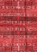 Abstract Red Modern Area Rugs