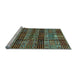 Sideview of Machine Washable Abstract Light Blue Modern Rug, wshabs681lblu