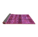 Sideview of Abstract Purple Modern Rug, abs681pur