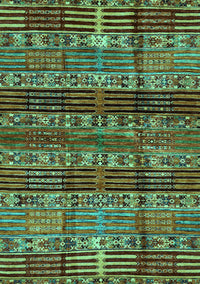 Abstract Turquoise Modern Rug, abs681turq