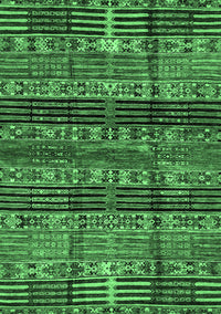 Abstract Emerald Green Modern Rug, abs681emgrn