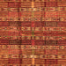 Square Abstract Orange Modern Rug, abs681org