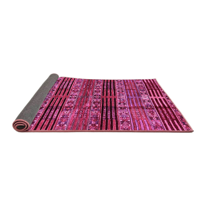 Sideview of Abstract Pink Modern Rug, abs681pnk