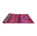 Sideview of Abstract Pink Modern Rug, abs681pnk