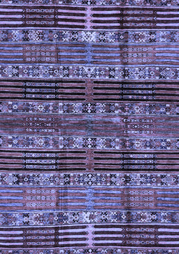 Abstract Blue Modern Rug, abs681blu