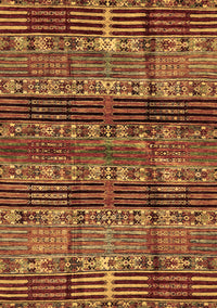 Abstract Brown Modern Rug, abs681brn