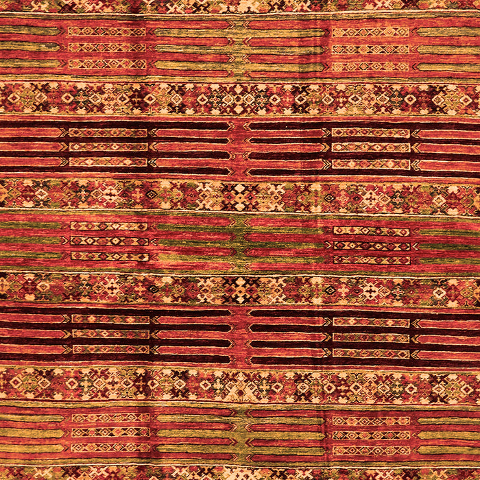 Machine Washable Abstract Orange Modern Area Rugs, wshabs681org