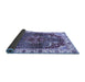 Sideview of Abstract Blue Modern Rug, abs682blu