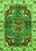 Abstract Green Modern Rug, abs682grn