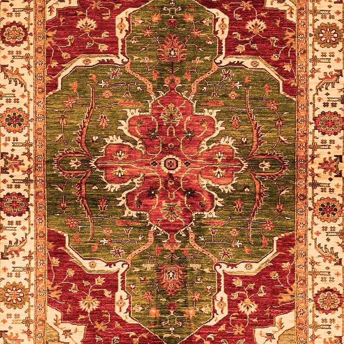 Machine Washable Abstract Orange Modern Area Rugs, wshabs682org