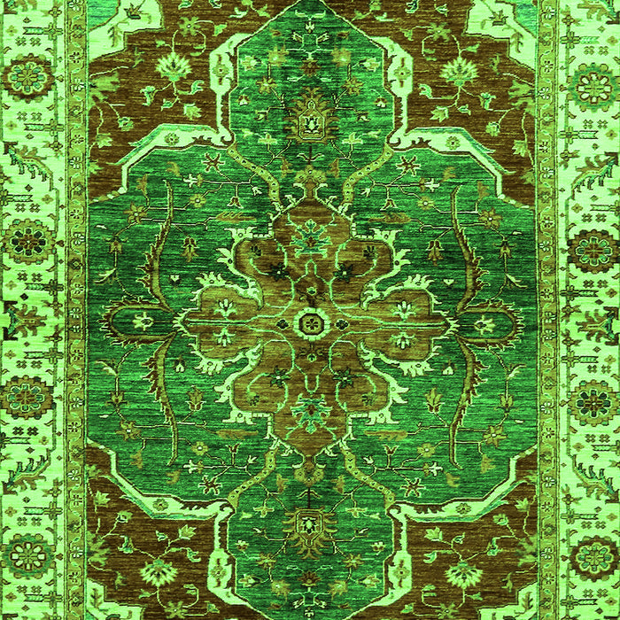 Machine Washable Abstract Green Modern Area Rugs, wshabs682grn