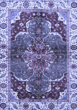 Abstract Blue Modern Rug, abs682blu