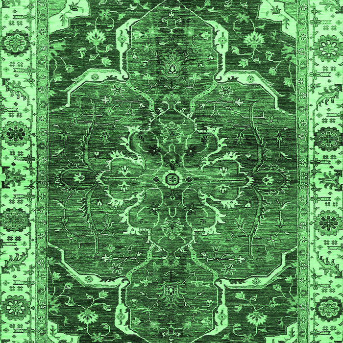Machine Washable Abstract Emerald Green Modern Area Rugs, wshabs682emgrn