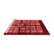 Modern Red Washable Rugs