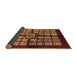 Sideview of Abstract Brown Modern Rug, abs683brn