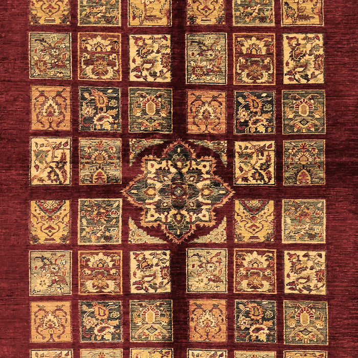 Abstract Brown Modern Rug, abs683brn