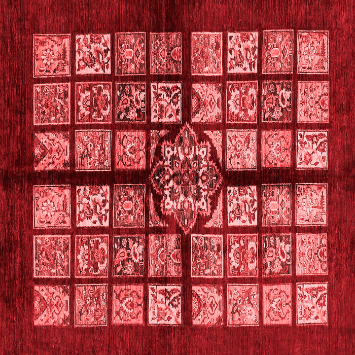 Machine Washable Abstract Red Modern Rug, wshabs683red