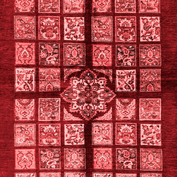 Machine Washable Abstract Red Modern Rug, wshabs683red