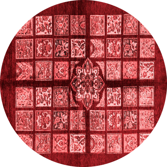 Abstract Red Modern Rug, abs683red