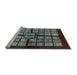 Sideview of Machine Washable Abstract Light Blue Modern Rug, wshabs683lblu