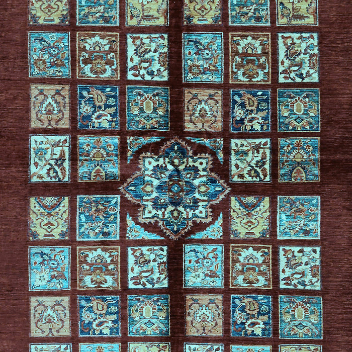 Abstract Light Blue Modern Rug, abs683lblu