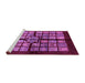 Sideview of Machine Washable Abstract Purple Modern Area Rugs, wshabs683pur