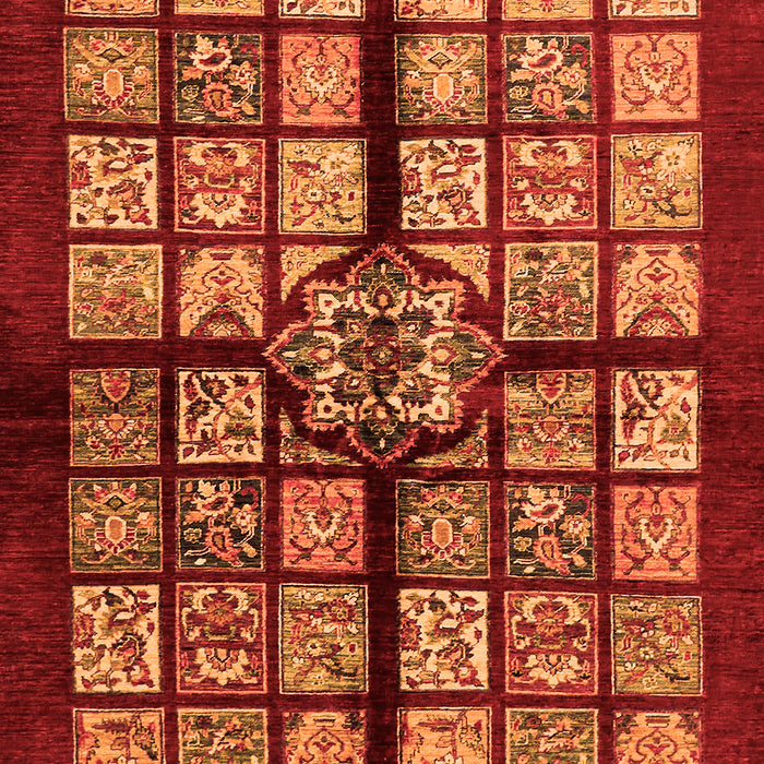 Abstract Orange Modern Rug, abs683org