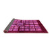 Sideview of Abstract Pink Modern Rug, abs683pnk