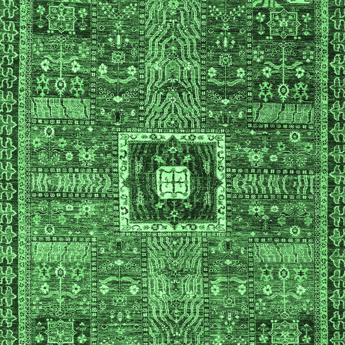 Machine Washable Abstract Emerald Green Modern Area Rugs, wshabs684emgrn