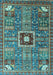 Abstract Light Blue Modern Rug, abs684lblu