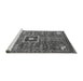 Sideview of Machine Washable Abstract Gray Modern Rug, wshabs684gry