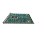 Sideview of Machine Washable Abstract Light Blue Modern Rug, wshabs684lblu