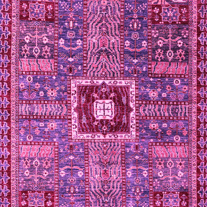 Machine Washable Abstract Pink Modern Rug, wshabs684pnk