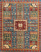 Machine Washable Abstract Brown Red Rug, wshabs684