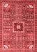 Abstract Red Modern Area Rugs