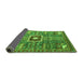 Sideview of Abstract Green Modern Rug, abs684grn