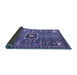 Sideview of Abstract Blue Modern Rug, abs684blu